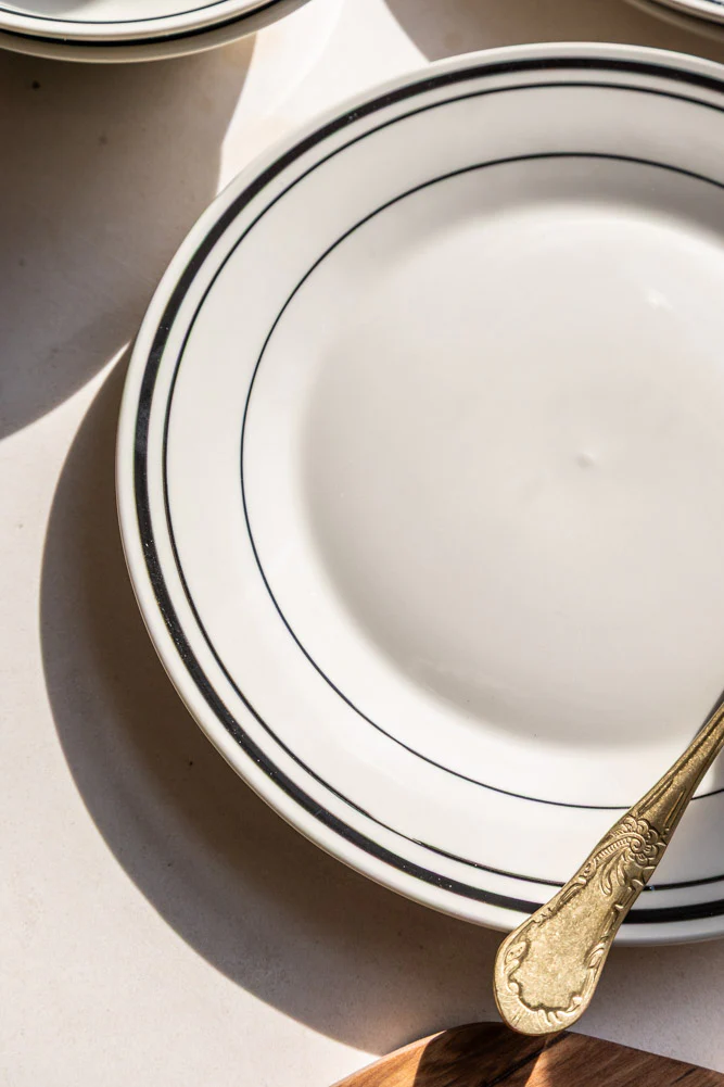 Bistro Style Black & White Dinnerware - 2 Options Available - Image 7