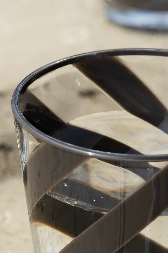 Acrylic Black Spiral Water Tumbler - Image 4