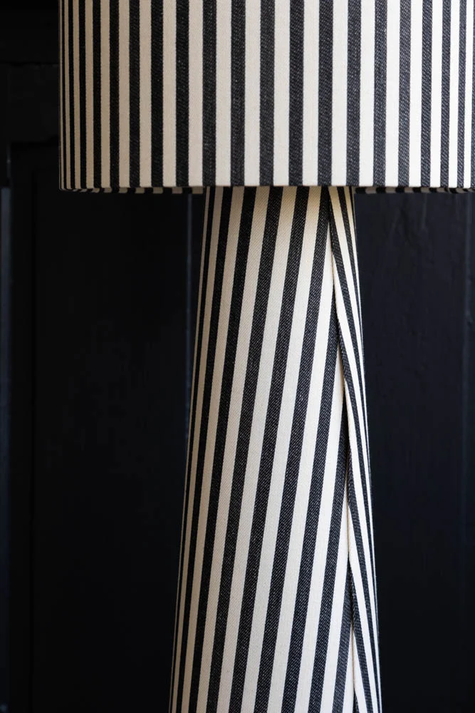 Black & White Stripe Floor Lamp - Image 8