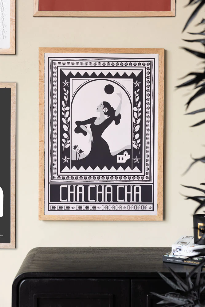 Cha Cha A2 Art Print in Black - Available in 4 Options - Image 9