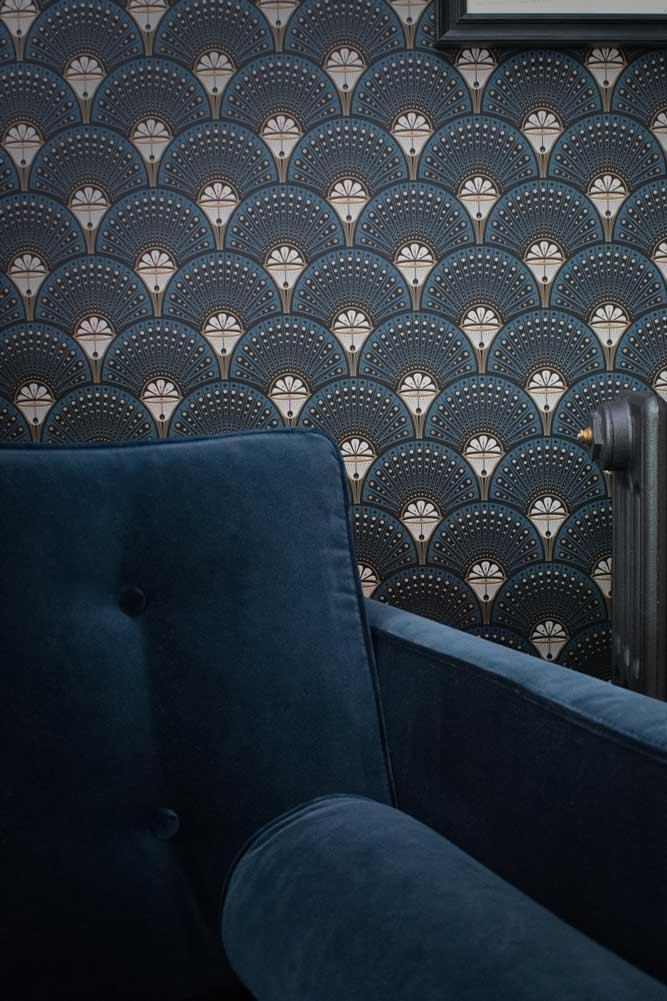 Divine Savages Deco Martini Teal Wallpaper - Image 12