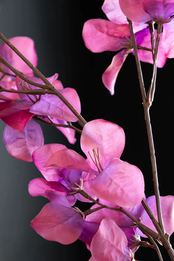 Faux Fuchsia Pink Blossom Flower Stem - Image 5