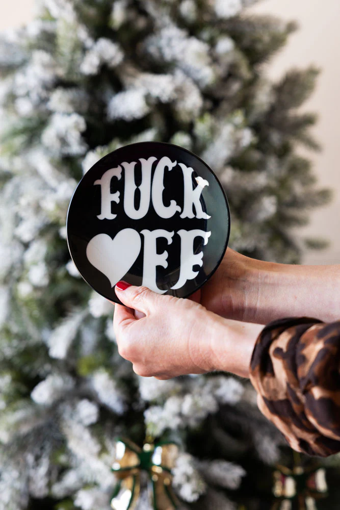 Fuck Off Decorative Wall Plate - Image 2