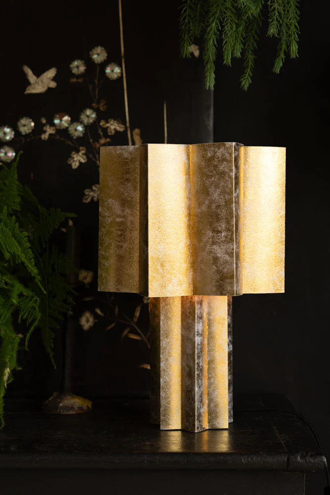Gold Leafed Effect Star Table Lamp - Image 12