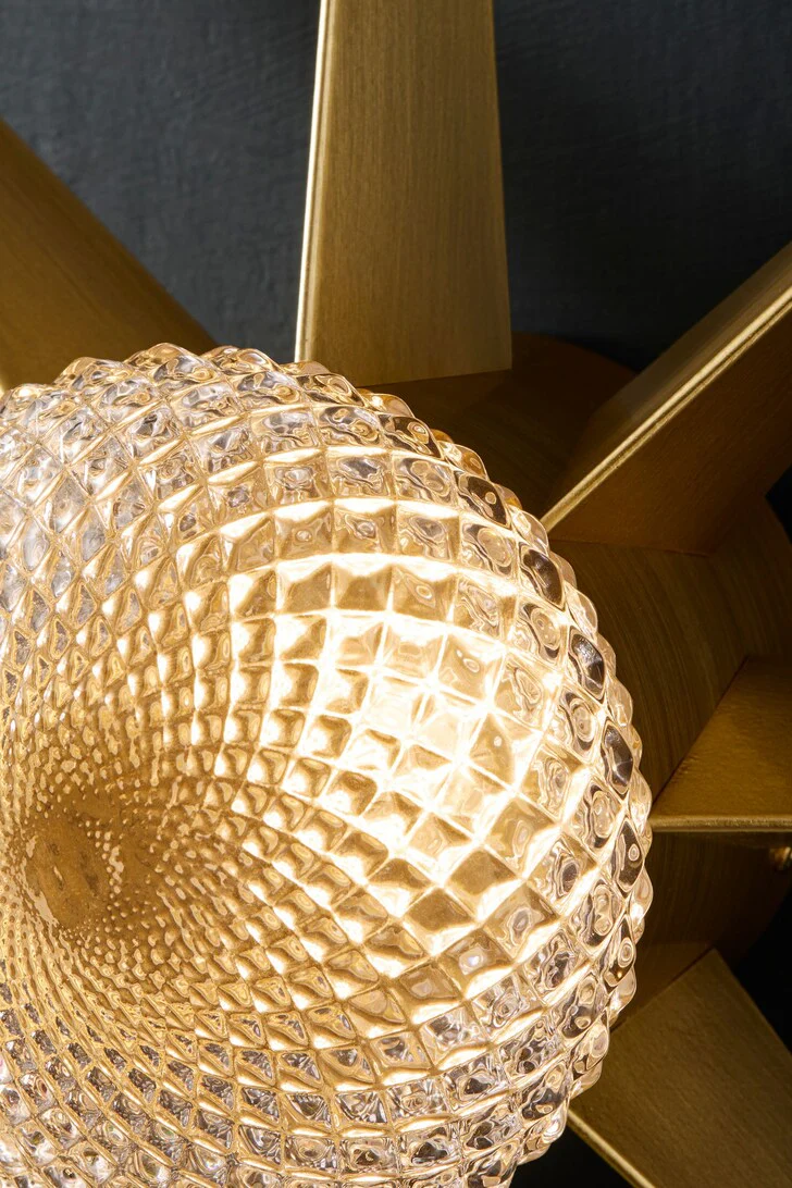 Gold Starburst Wall Light Medium - SAMPLE - Image 2