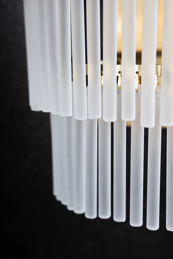 Gold Tiered Glass Wall Light - Image 4