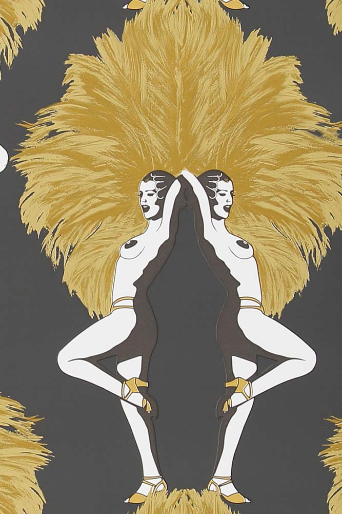 Graduate Collection Showgirl Black & Gold Wallpaper - Image 6
