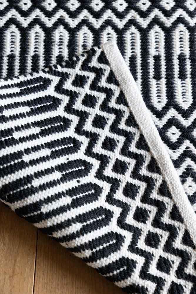 Halsey Monochrome Geometric Rug - 3 Sizes Available - Image 4