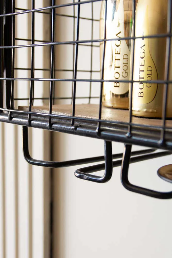 Industrial Wine Wall Shelving Unit - Image 4