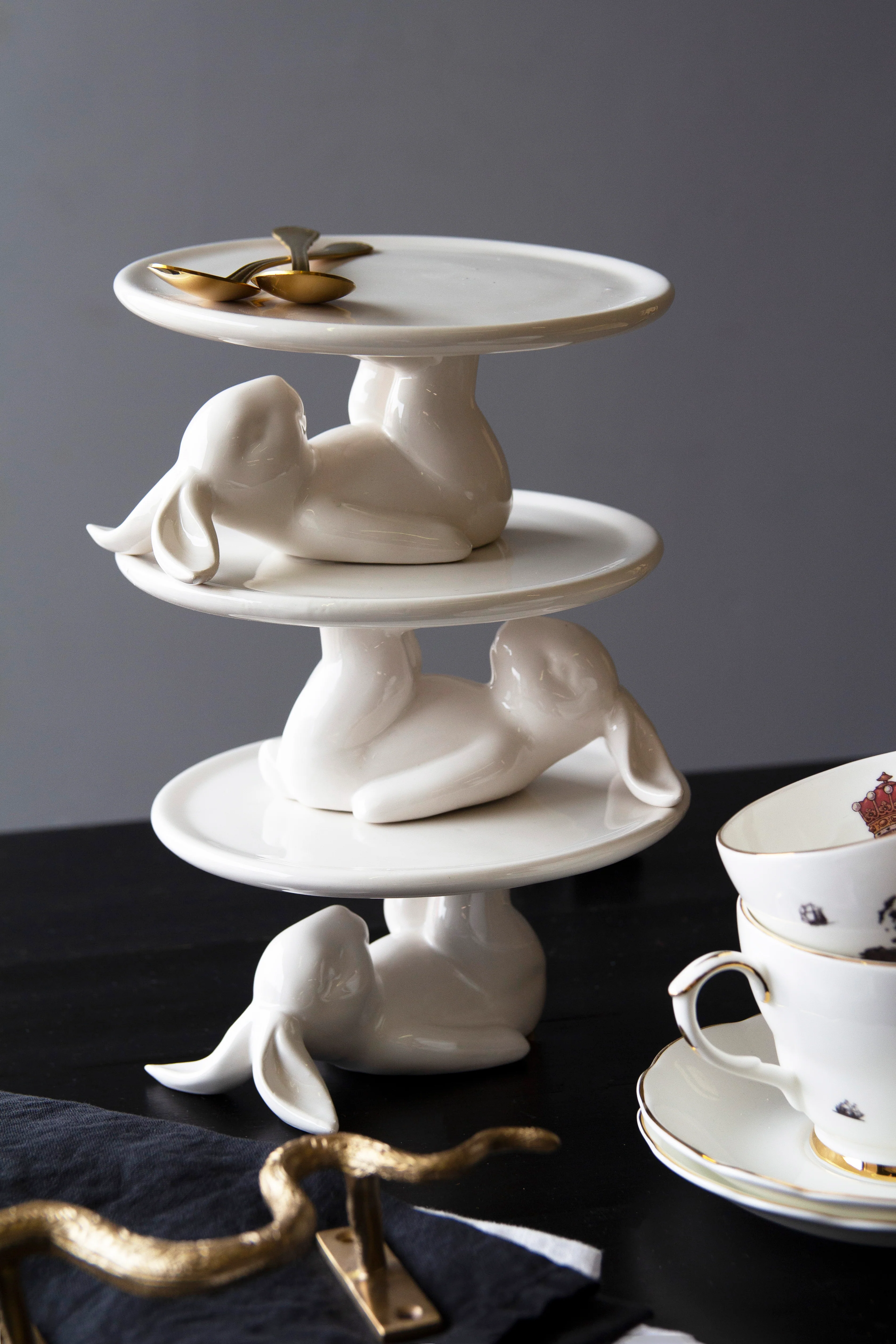 Lazy Rabbit Cupcake Plate - Image 5