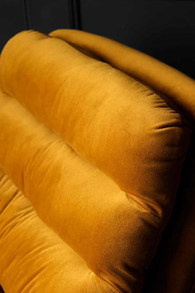 Mustard Velvet Swivel Chair - Image 6