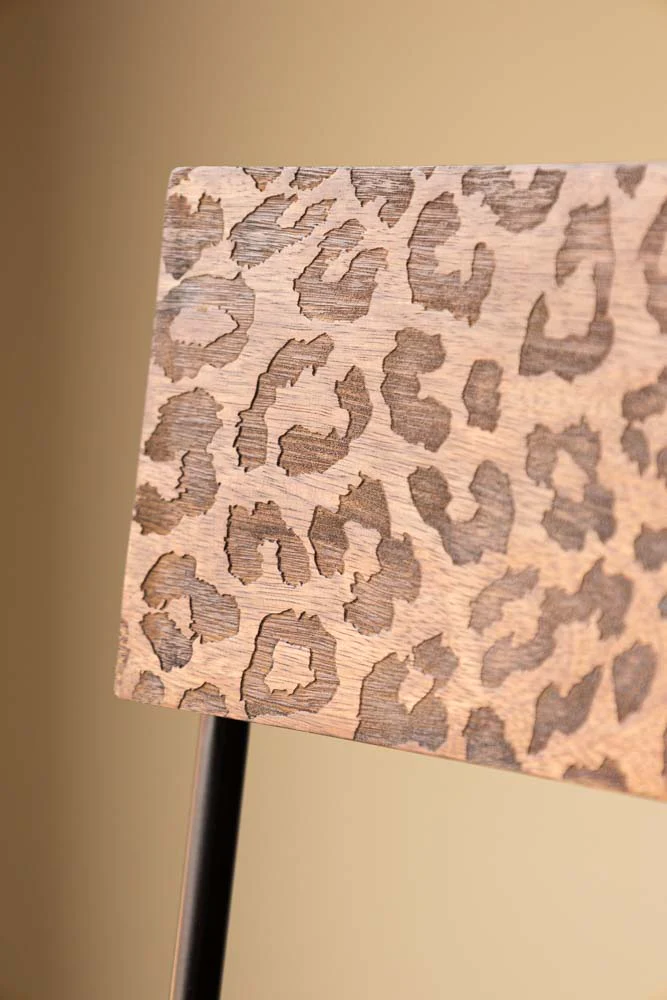 Natural Leopard Love Bar Stool - Image 15