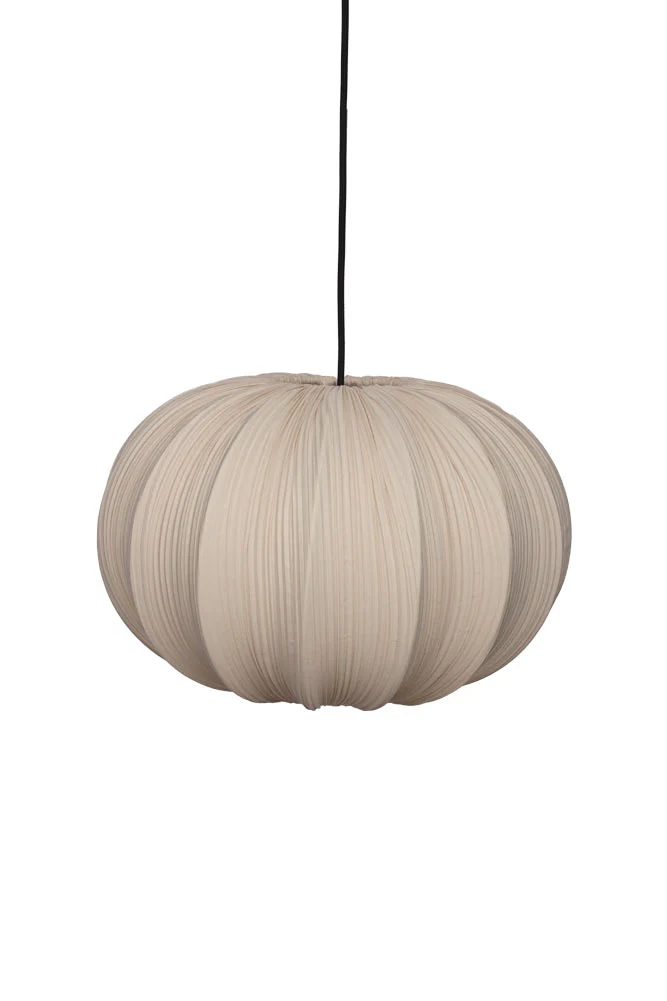 Neutral Pleated Fabric Ceiling Light - Image 8