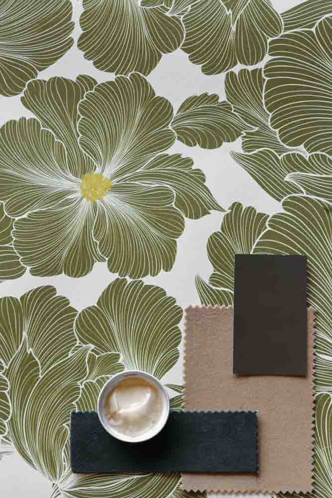 Rockett St George Bohemian Bloom Moss Green Wallpaper - Image 21