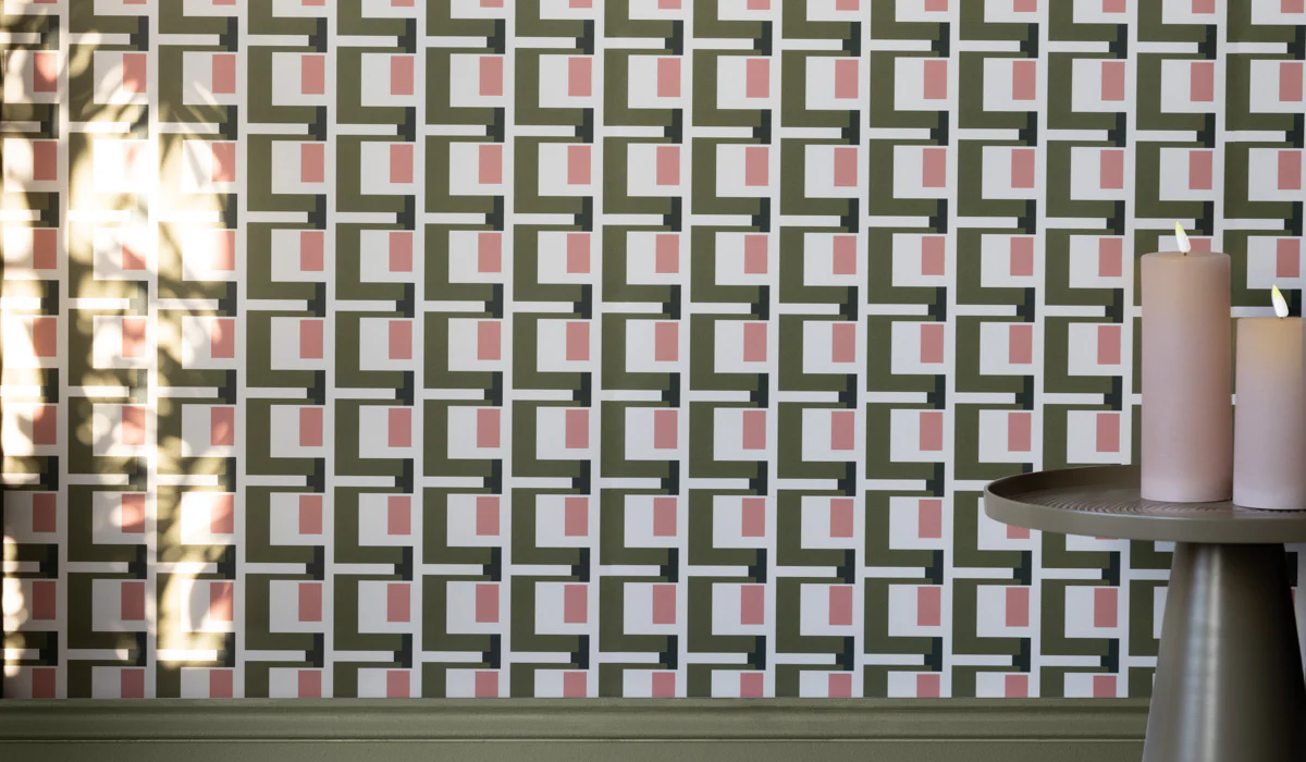 Rockett St George Electric Geometric Avocado Wallpaper - Image 13