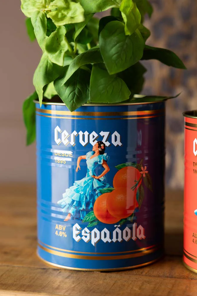 Set Of 2 Flamenco & Orange Kitchen Storage Tins - Image 3