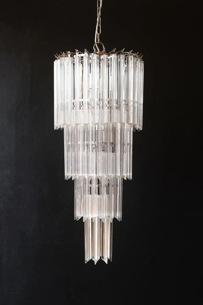 Tiered Crystal Chandelier