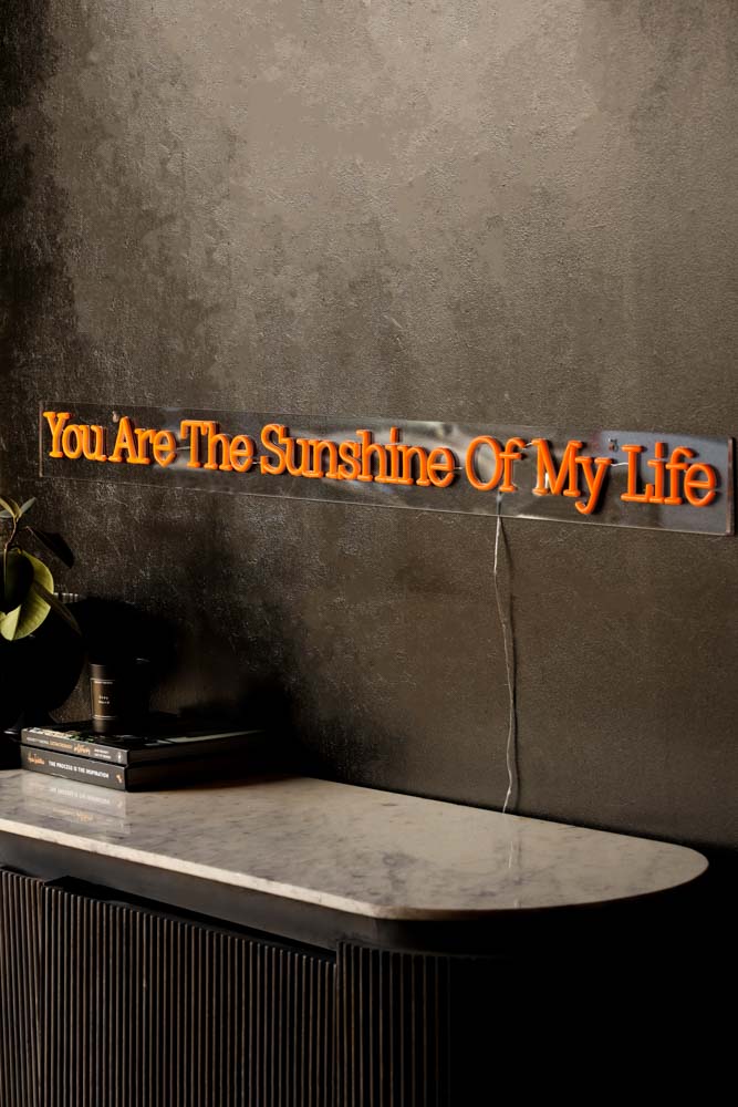 You Are The Sunshine To My Life Neon Wall Light - Image 4
